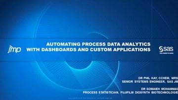 Automating process data analytics with dashboards and custom applications – sponsored by JMP