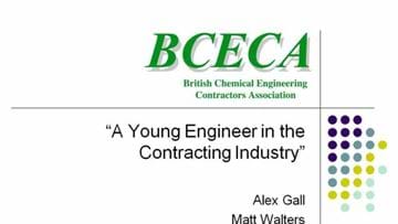A young engineer in the contracting industry