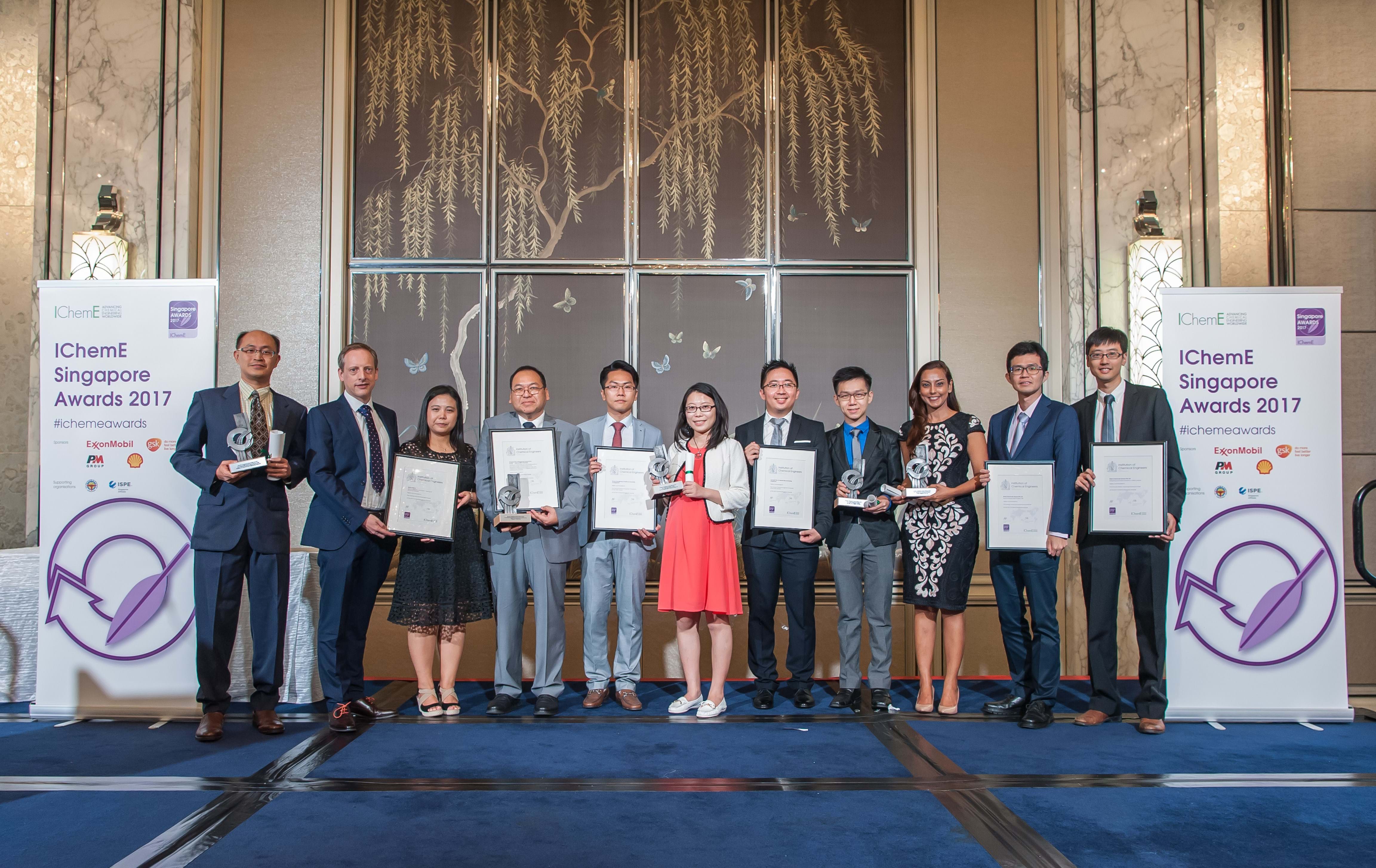 Winners announced at eighth IChemE Singapore Awards - News - The ...