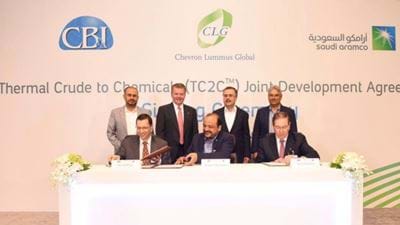 Saudi Aramco, CB&I and Chevron Lummus Global in new JDA