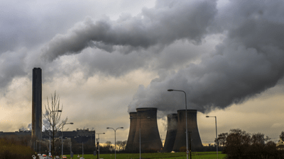 UK carbon dioxide emissions fall to same level as 1890