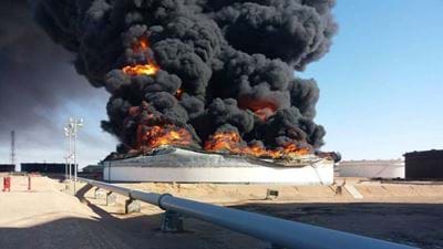 Militia causes catastrophic damage at Libyan oil port