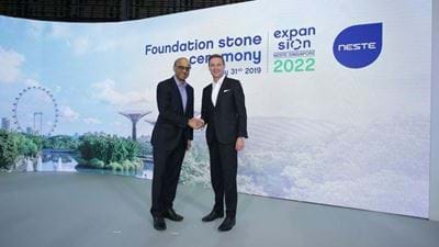 Neste expands Singapore biofuels refinery