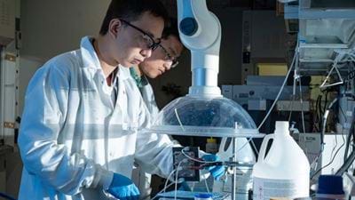 Novel electrocatalyst produces valuable fuels using CO2