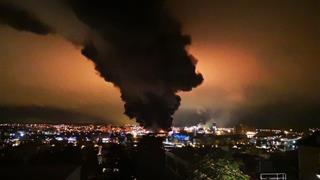 Fire breaks out at a French chemicals plant