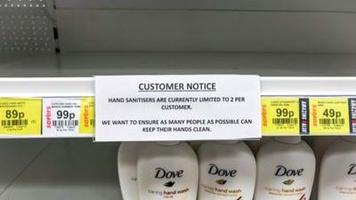 UK relaxes rules to speed up sanitiser production