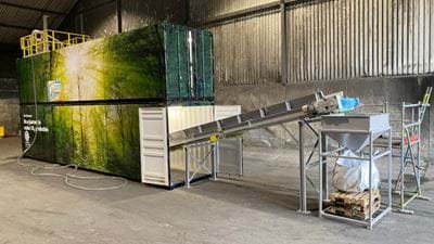 Pilot project to convert waste into construction material