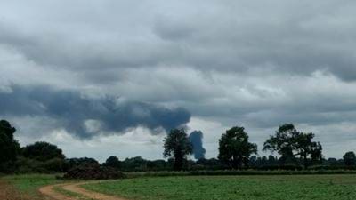 Fire at Leamington Spa plastics facility