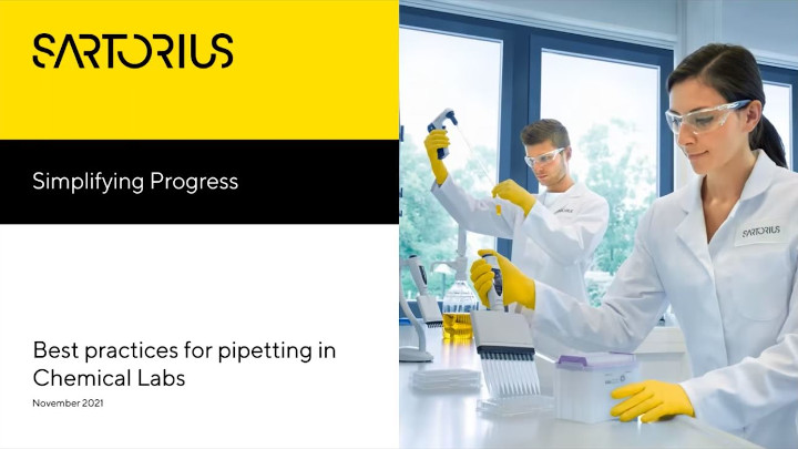 Best practices for pipetting in Chemical Labs - sponsored by Sartorius