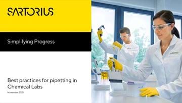 Best practices for pipetting in Chemical Labs - sponsored by Sartorius