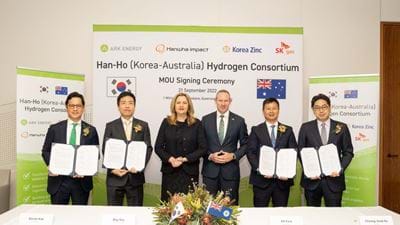 Korean partners plan major export of ammonia from Australia