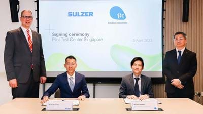 Sulzer builds separation technology R&D centre in Singapore