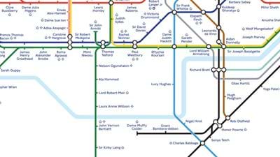 Engineers plotted onto iconic London Underground map for National Engineering Day