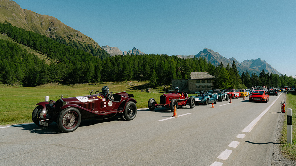 Renewable fuel used for first time in classic car race through Swiss alps