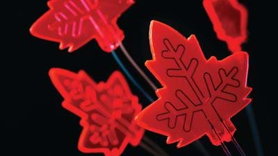 Leaf-inspired microreactor